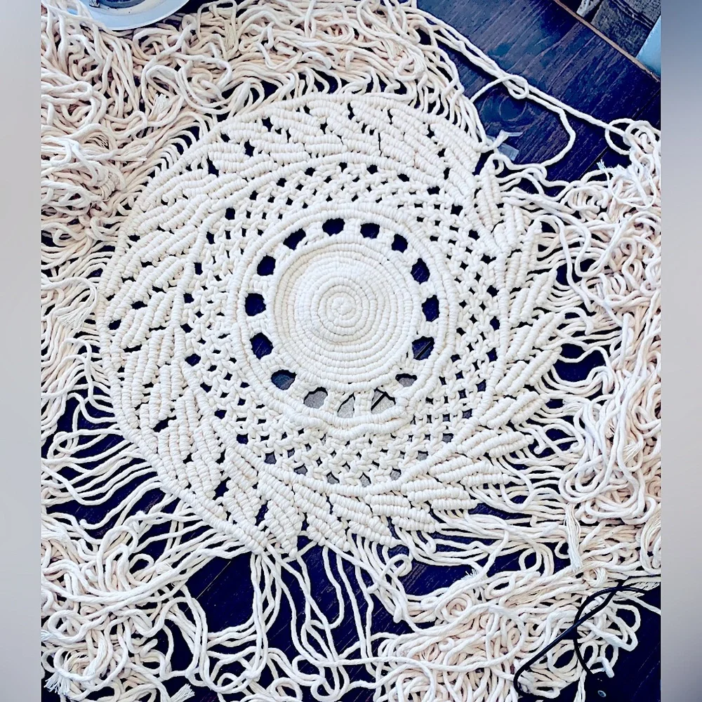 🆕Modern BÖHÖ Soul Embellish’s Handwoven Macrame Curtain/Tapestry/Photo Backdrop